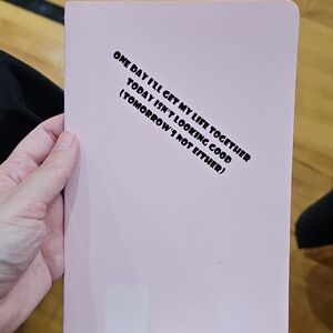 Handmade I'll Get My Life Together Novelty Notebook